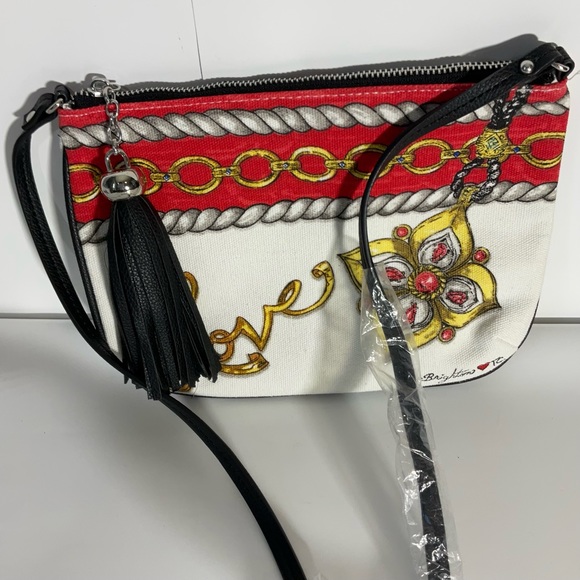 Brighton Love Glitter & Go Crossbody Bag Durable Cloth Material Zipper & Tassel - Picture 6 of 16